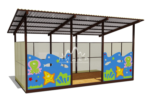 Теневой навес одинарный 3000х6000 19111