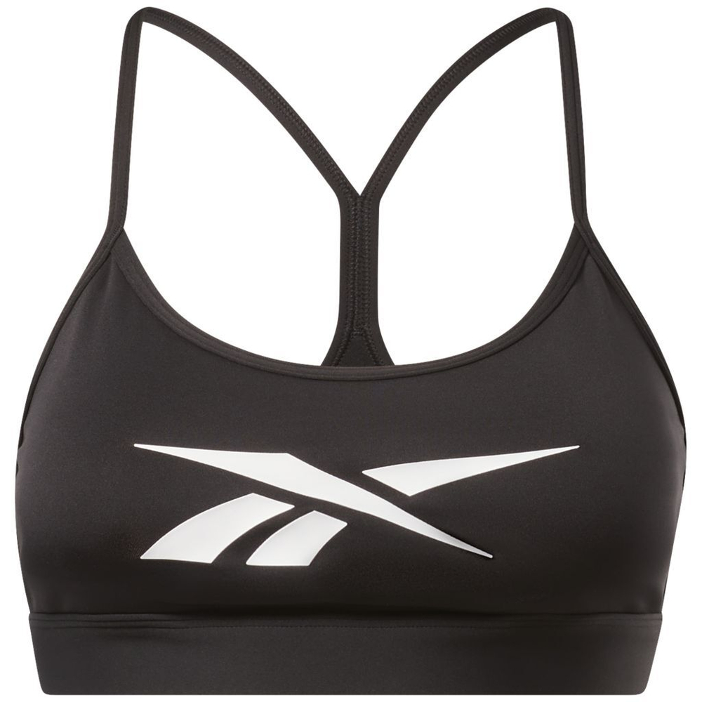 ТОП теннисный Reebok Lux Skinny Strap Medium Support Sports Bra - черный