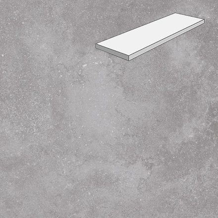 Угловая ступень лофт Lifebrick Limestone Silver 600x330x40x20