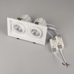 Светильник MS-VORTEX-BUILT-S250x140-2x30W Day4000 (WH-WH, 17 deg, 230V) (Arlight, IP20 Металл, 5 лет) 057765