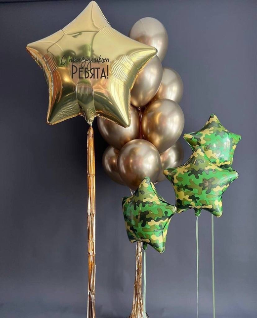 Набор шаров на 23 февраля/день защитника отечества №2568