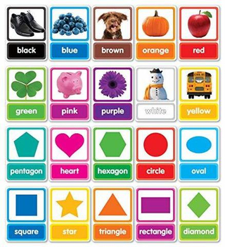 Colors & Shapes in Photos Bulletin Board (20 pieces)