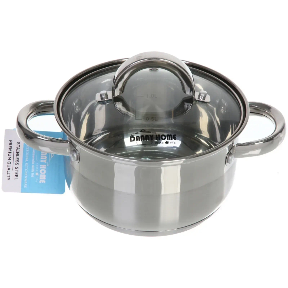 Кастрюля из нержавеющей стали MONICA 1,9л, индукция, DH14-16