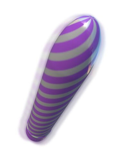 Фиолетовый вибратор Sweet Swirl Vibrator - 21,3 см. (Цвет: фиолетовый)