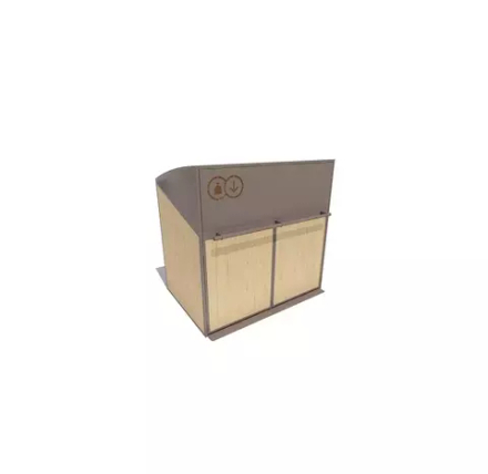 Контейнерный шкаф для ТБО «Модуль», лак