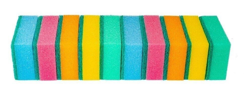 Губка для посуды 100х65х25 макси 10шт/уп