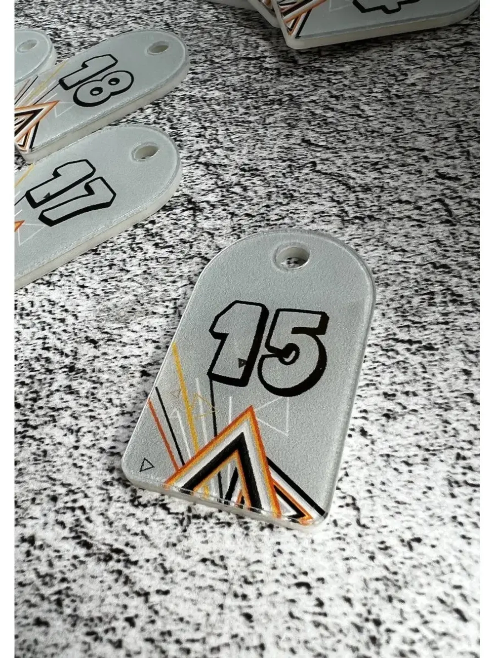 Номерки для ключей 3х5 см