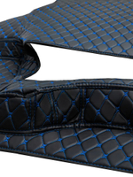 Ковры 3D SITRAK C7H MAX (экокожа, черный, синяя строчка)