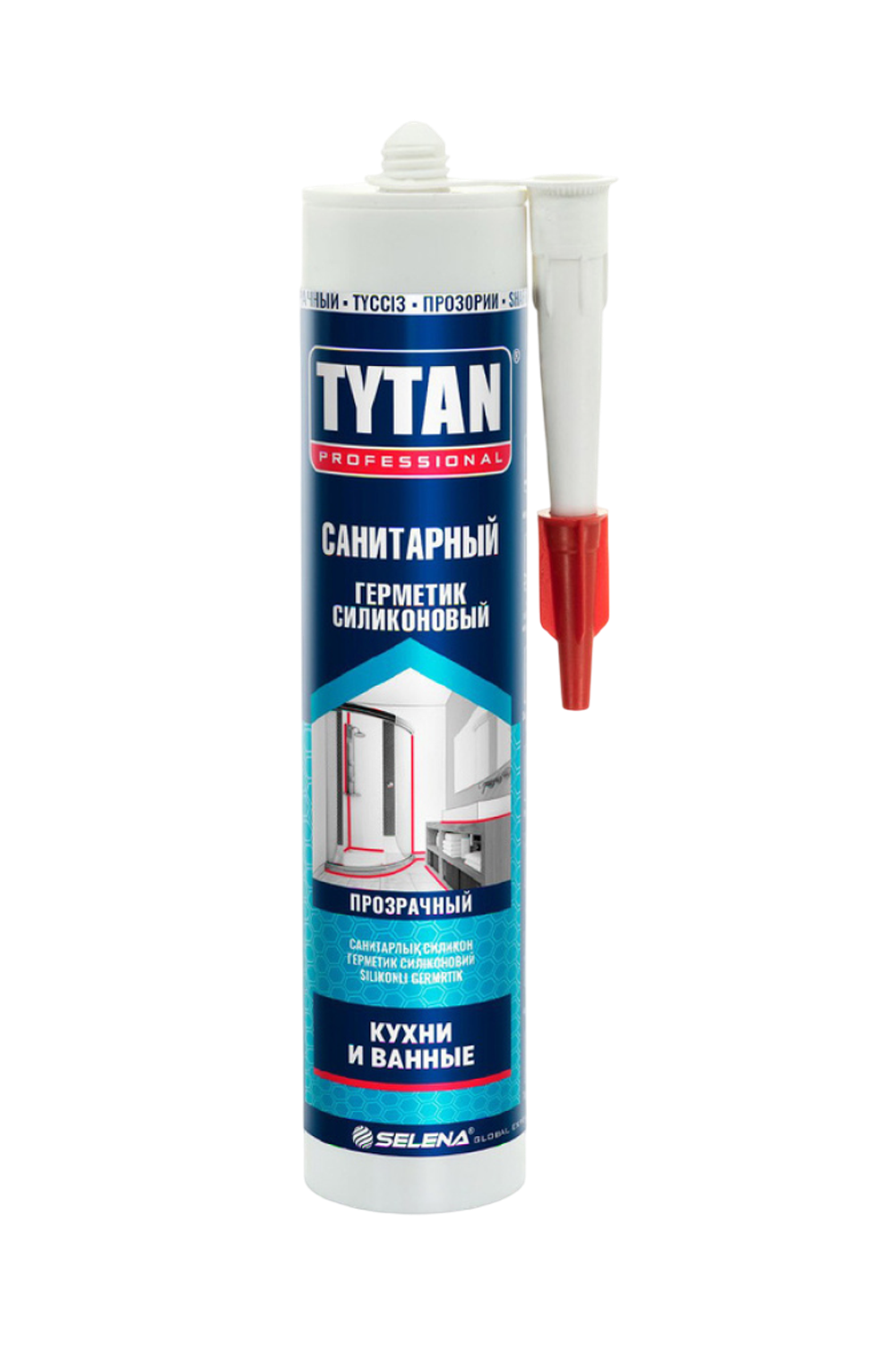 Герметик силиконовый "TYTAN PROFESSIONAL" санитарный прозрачный 280мл
