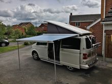Маркиза Fiamma F45s 3.75м, настенная, корпус белый, полотно серое