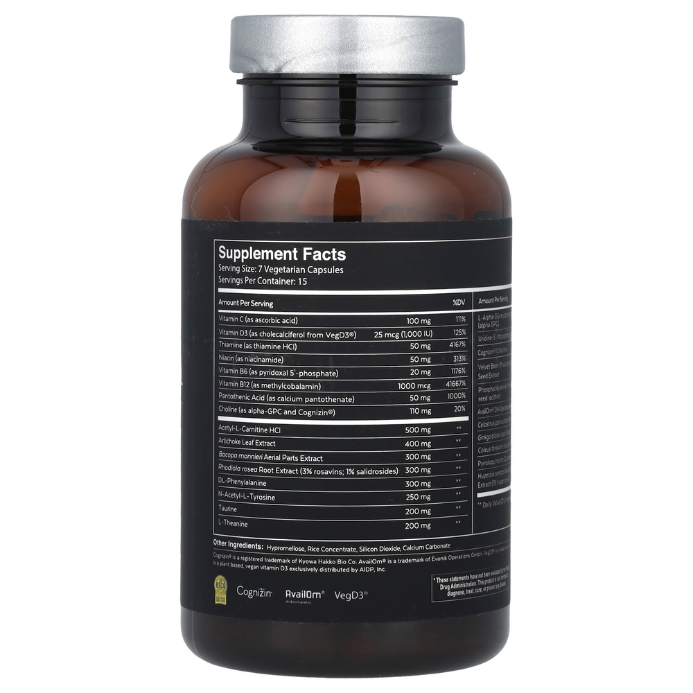 Qualia, Mind®, Caffeine Free, 105 Capsules