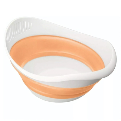 Миска - дуршлаг 2в1 складная zoom 3,9л (оранжевый)