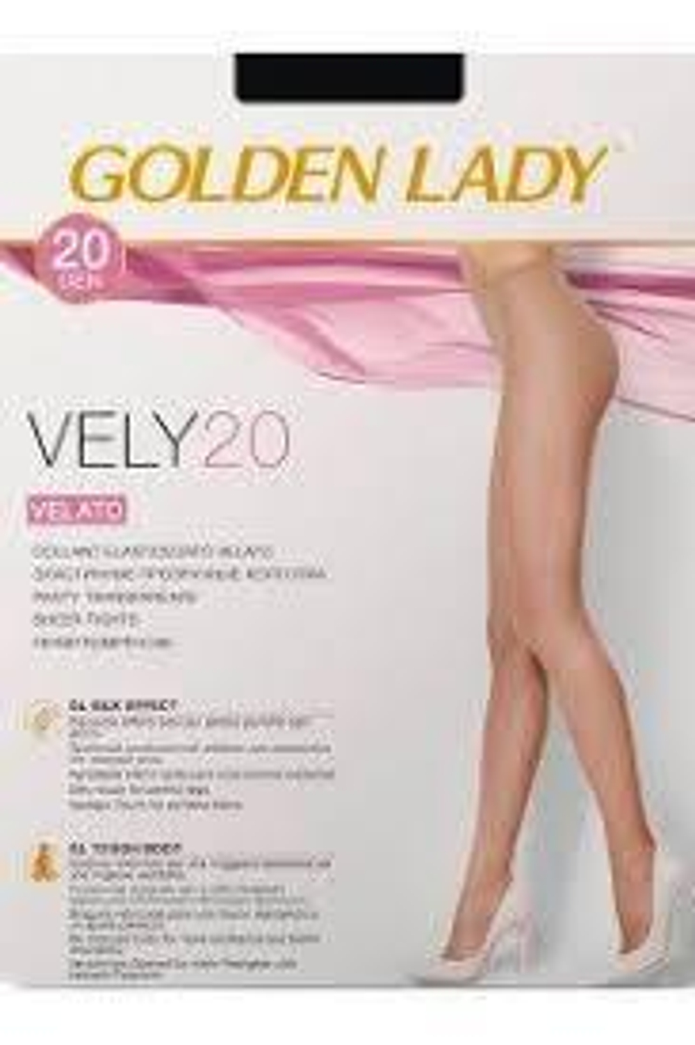 Golden Lady VITA колготки класс. с шортиками 20 den nero р.2 (S)