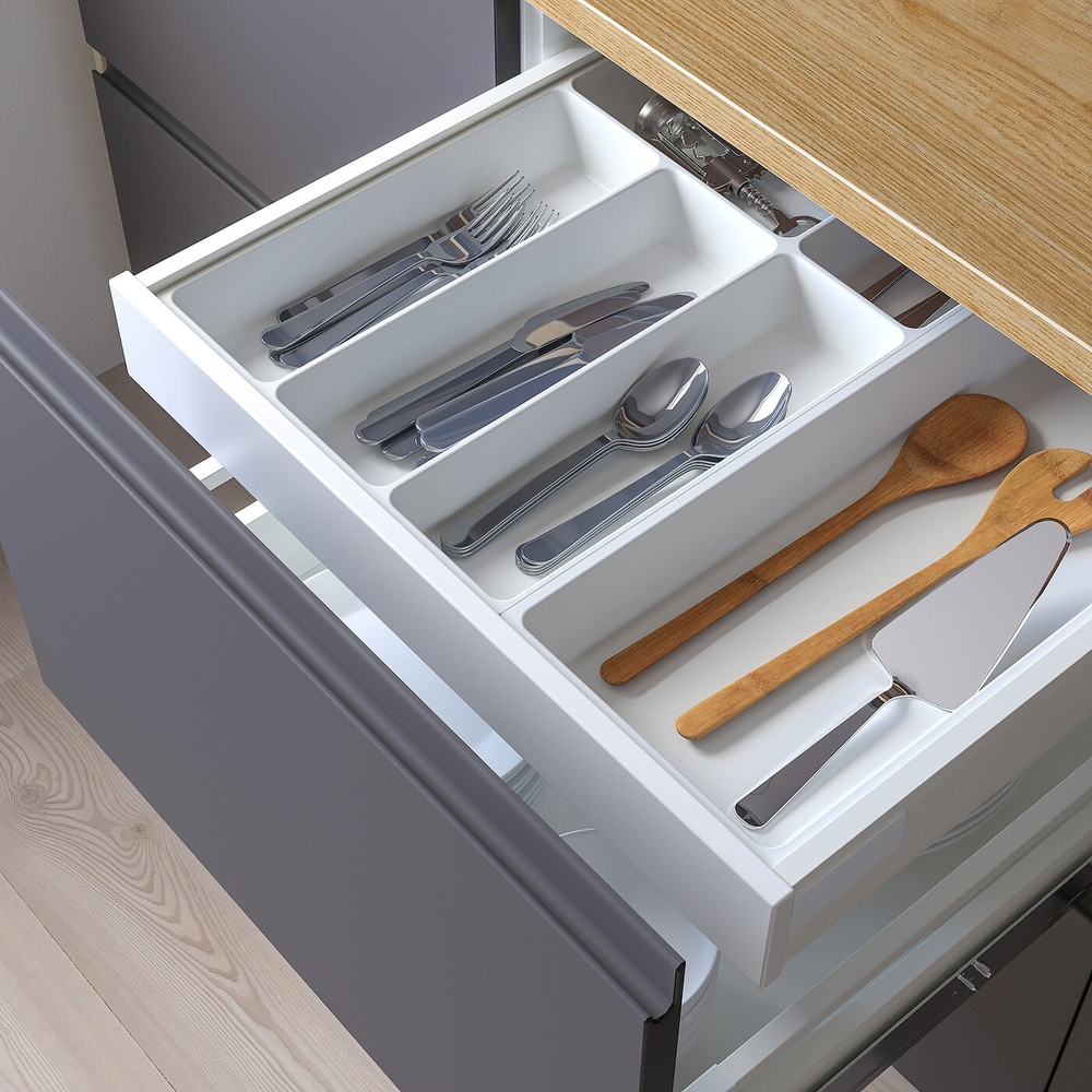 IKEA UPPDATERA  (ИКЕА УППДАТЕРА)  -  Лоток для столовых приборов/утвари, белый, 52x50 см