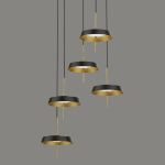 Подвесной светильник MD18001061-5A  black/gold