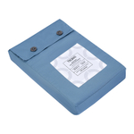 Комплект постельного белья из премиального сатина джинсово-синего цвета из коллекции essential, 150х