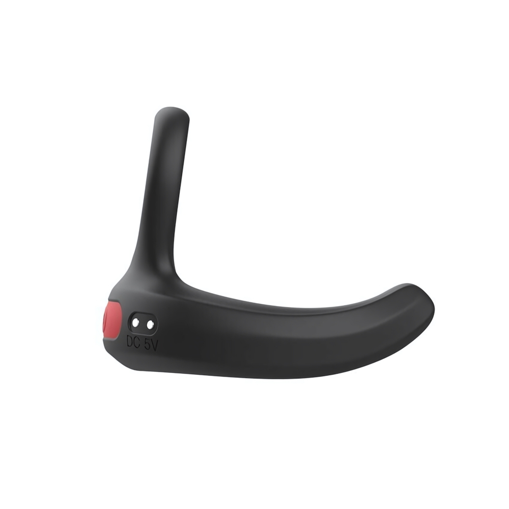 Черное эрекционное виброкольцо Cock Ring с пультом ДУ (Цвет: черный)