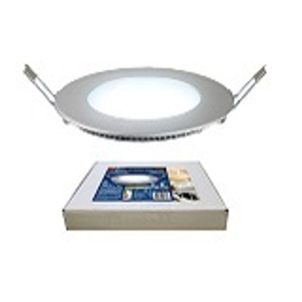ULP-R120-06/DW WHITE Светильник светодиодный потолочный встраиваемый «Uniel». Ультратонкий. Диаметр ￠120*16mm. Цвет корпуса белый. Цвет свечения дневн