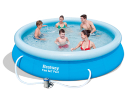 Бассейн надувной Bestway Fast Set Pools 366х76 см + фильтр-насос 1249 л/ч (57274/57112 BW)