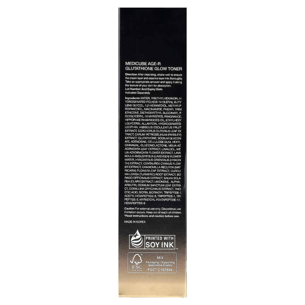 Medicube, Age-R, тоник с глутатионом для сияния кожи, 140 мл (4,73 жидк. унции)