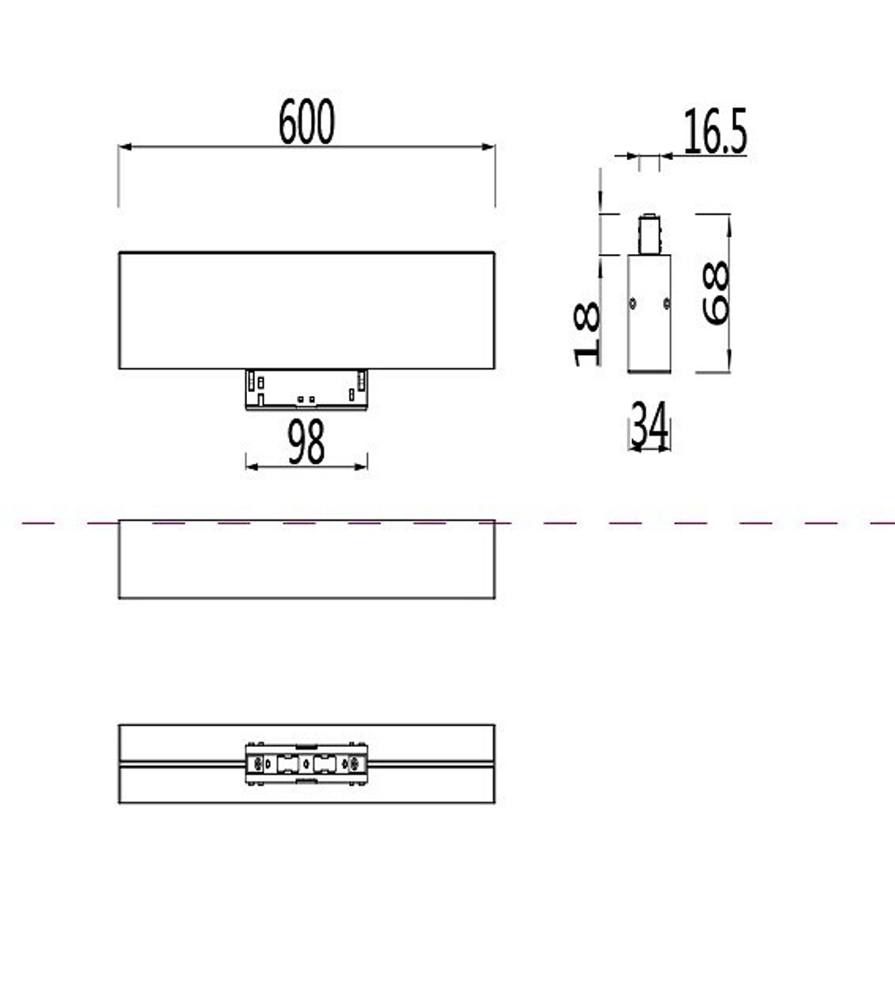 Трековый светильник Maytoni Technical TR012-2-20W4K-B