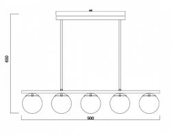 Светильник на штанге Freya Zing FR5199PL-05B