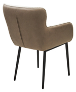 Стул М-City DISAUR Волкано (Volcano) Белый Wales-101, ткань, Светло-Беж Maison 09, Экокожа, Черный каркас