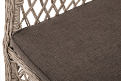 "Эспрессо–80 L" обеденная группа плетеная, цвет бежевый