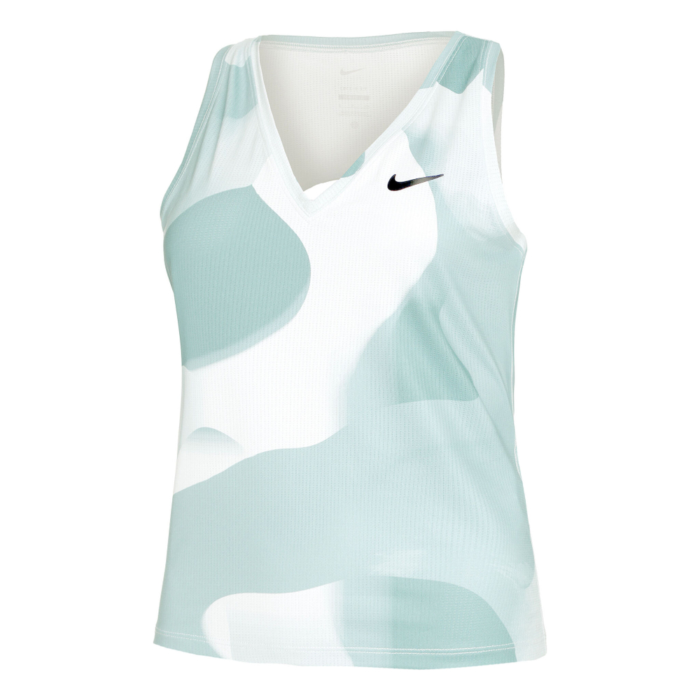 Женская теннисная майка Nike Court Victory Dri-Fit Printed Tank Top Women - White, Grey