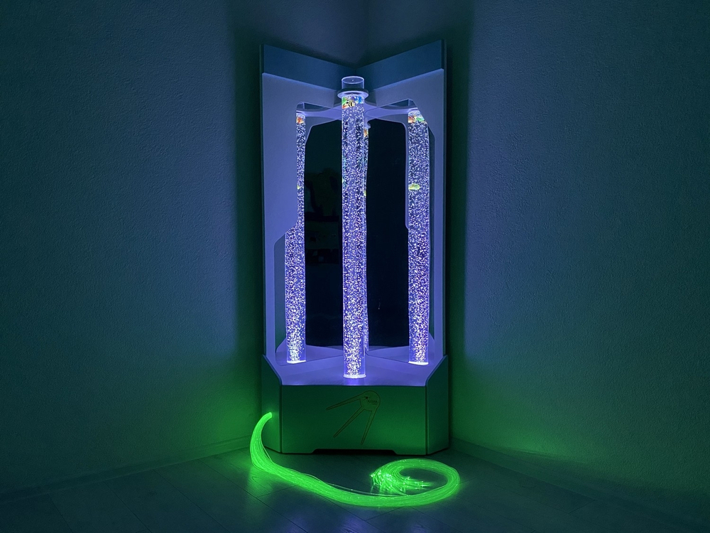 Угловая воздушно-пузырьковая колонна