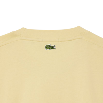 Мужская теннисная футболка Lacoste Signature Print Cotton - yellow