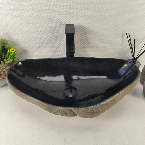 Раковина из речного камня RS-65454 62*33*15 0863