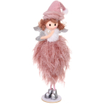 Фигурка новогодняя «Зимний показ мод» 20 см, розовый