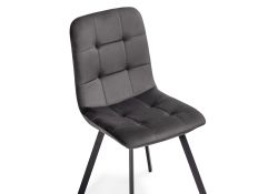 Стул на металлокаркасе Bruk dark gray / black