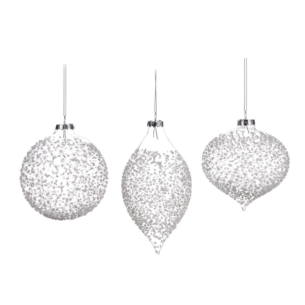 Набор шаров 3шт 10см Goodwill Crush Ball прозрачный с белым