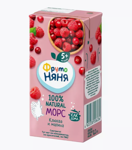 МОРС ФРУТОНЯНЯ КЛЮКВА МАЛИНА 200МЛ