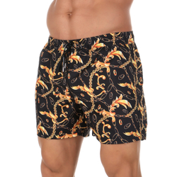 Мужские шорты для плавания черные с принтом DOREANSE 3813 Golden Age