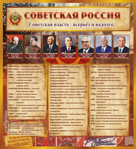 Стенд "Советская Россия"