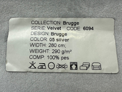 Бархат Brugge silver (Брюгге сильвер) 05