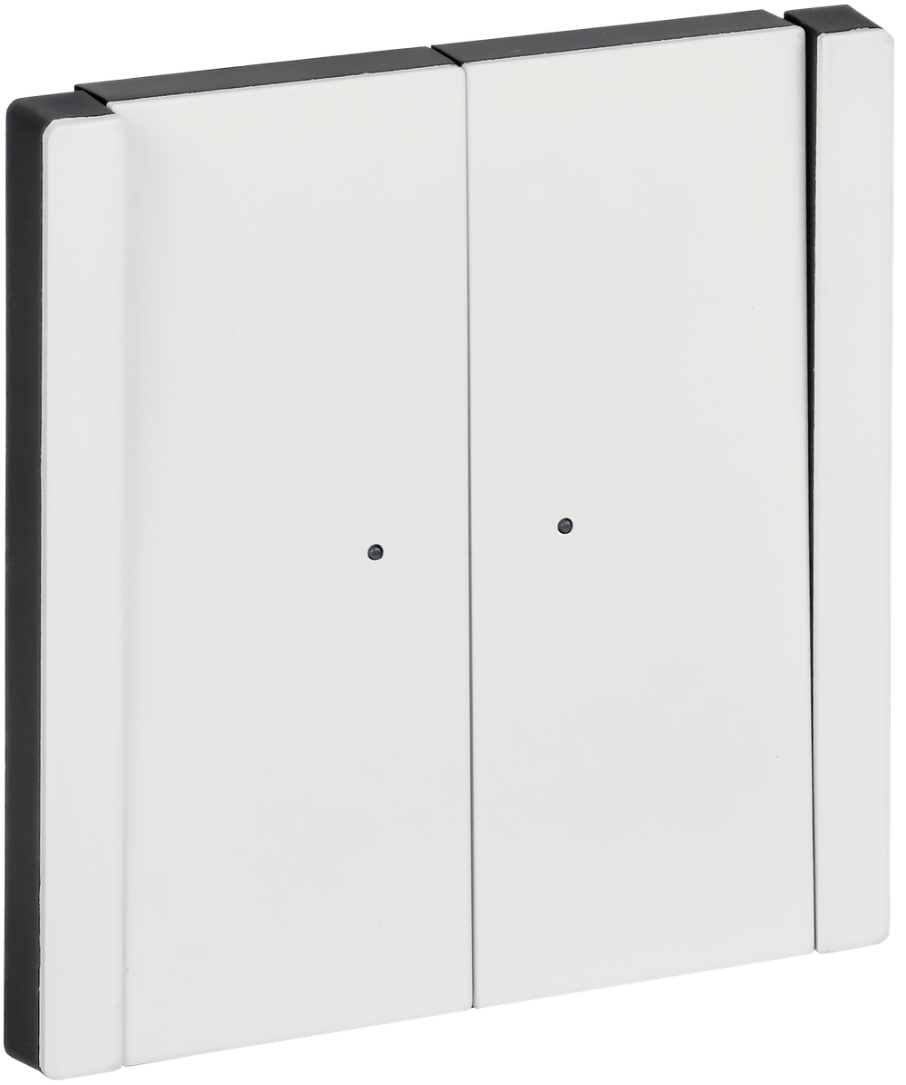 FORTE&PIANO Выключатель 2-клавишный проходной с индикацией 10А FP208M металл белый IEK