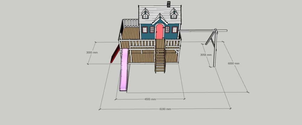 Детский деревянный домик Камилла