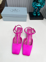 Prada Satin Slingback Pumps