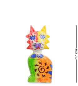 Decor and Gift 99-254 Фигурка «Кошка» н-р из трех 17,15,12 см (албезия, о.Бали)