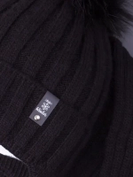 Шапка детская зимняя с помпоном и шарф