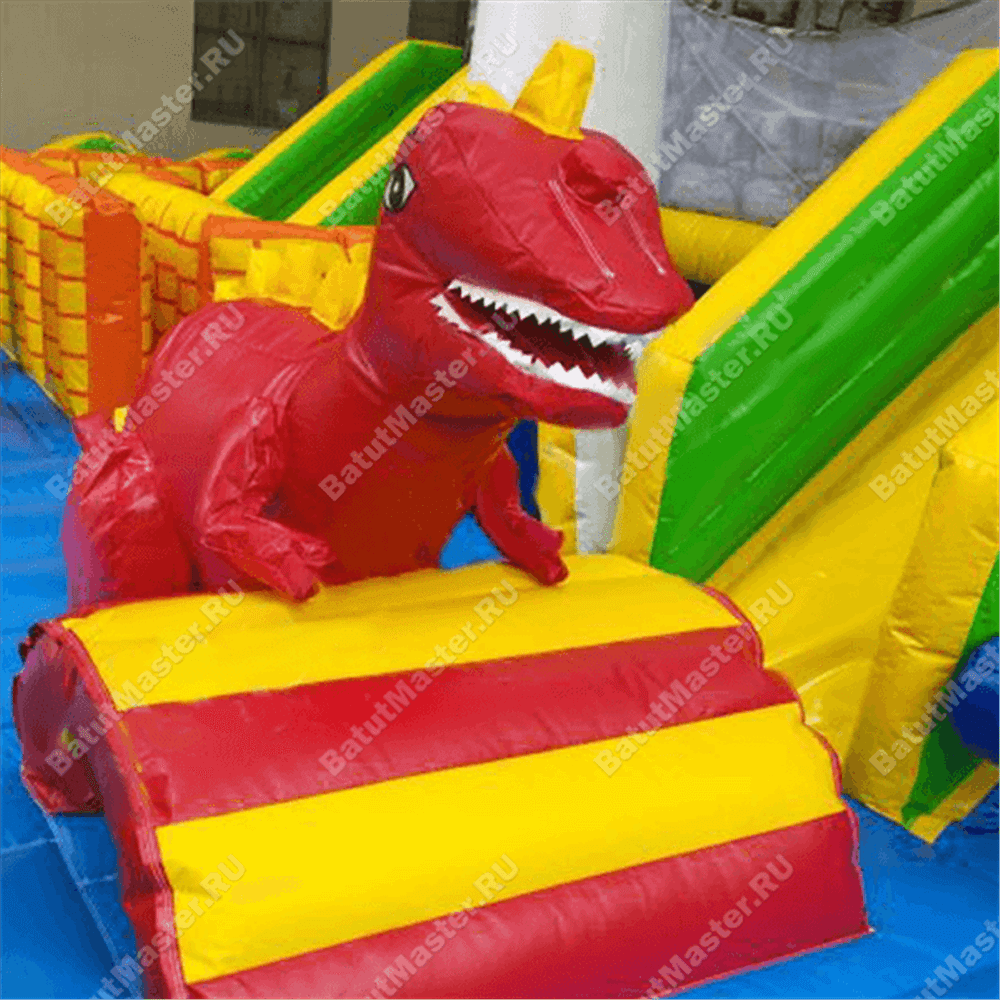 Большой надувной батут "Средневековье" 20*20*5 м