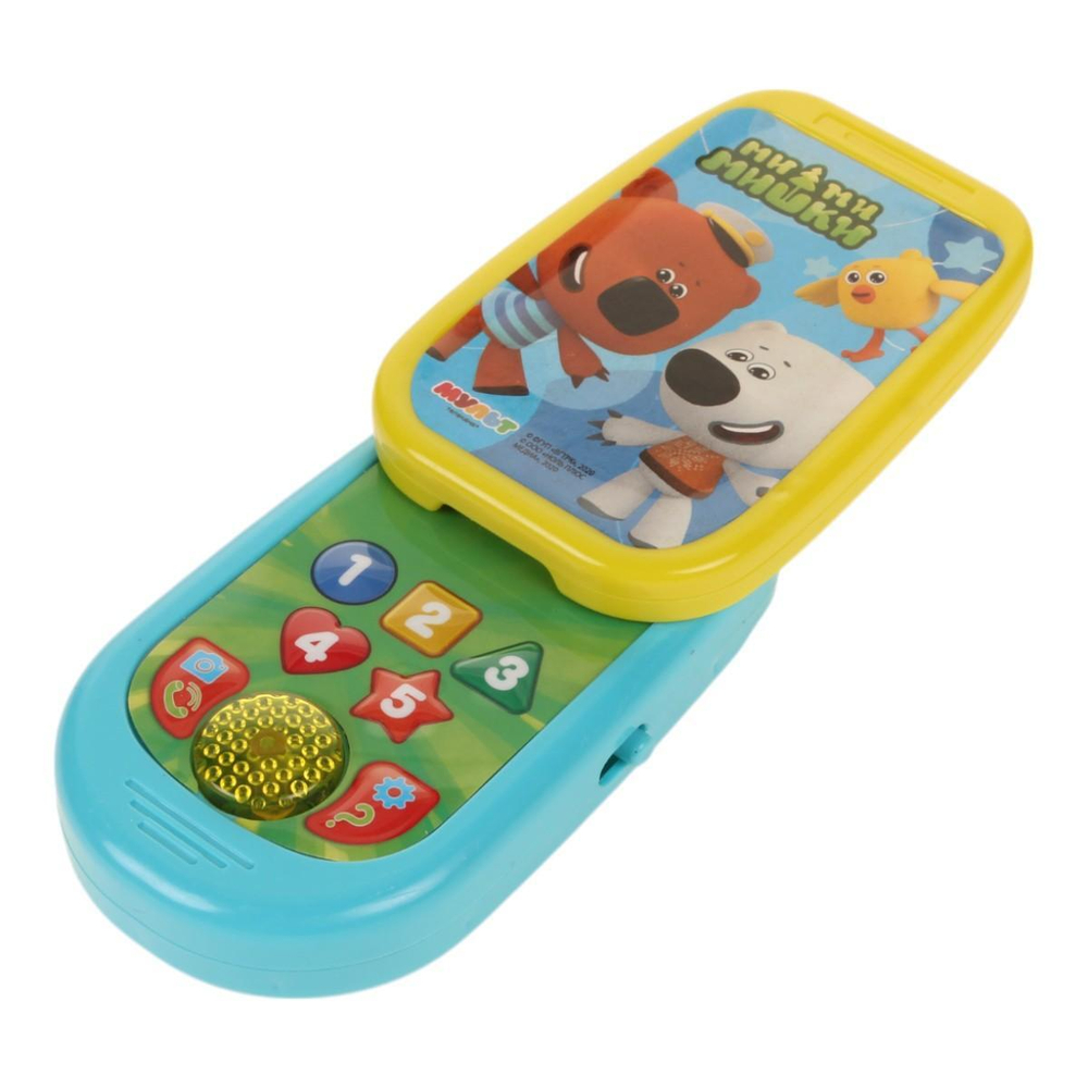 Телефончик-слайдер "Ми-ми-мишки" 50 песен, загадок, свет/звук, на бат. блистер HT1102-R (Умка)