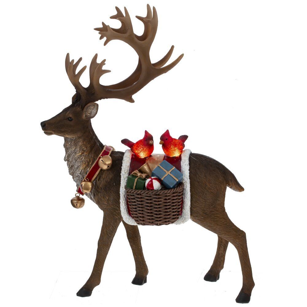 GAEM Фигурка декоративная с подсветкой "Олень", L23 W12 H32 см, (2хAAA н/п)