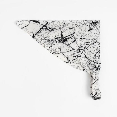 Косынка для девочек "Узор" р-р 50, белый, 100% 9159467