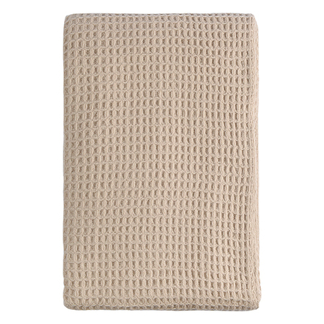 Плед шерстяной 130х180см Tkano Essential бежево-серый