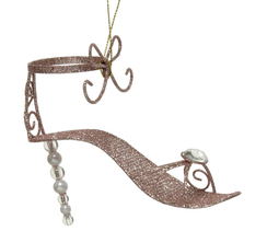 Украшение туфелька Кокетка 13*9 см., розовый, 1 шт., Kaemingk (020557/3)